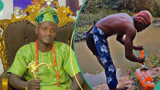 Portable storms stream with carton of Fanta drink, baths with it, video triggers netizens