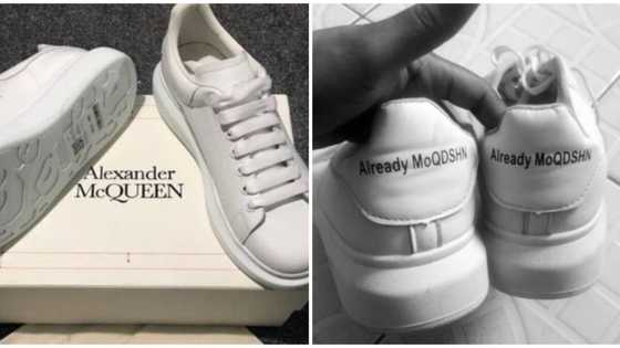 Rearrange the alphabets: Reactions as man reveals what he got after paying N115k for designer sneakers