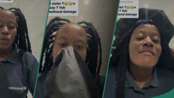 Lady plaits tight braids, complains of pain, netizens react: "Why is it parted like the Red Sea?"