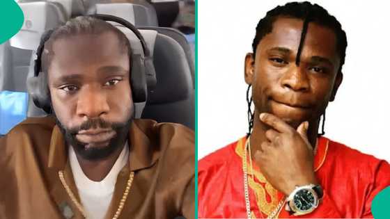 Speed Darlington's last post showing him on a plane before NAPTIP declared him wanted triggers many