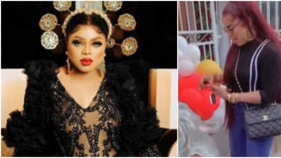 He doesn't have other clothes: Reactions as Bobrisky shows up at event in signature jeans and top