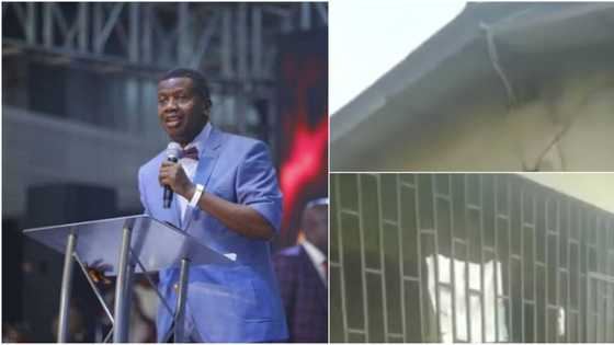 Pastor Adeboye reacts to video of RCCG house fellowship centre that was untouched in the Abule Egba fire explosion