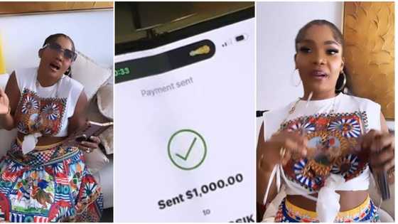 "This life no balance": Iyabo Ojo receives N774k for tea, shows proof in video, Peter Okoye, others react