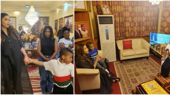 "See love in their eyes": FFK shares photos as ex-wife Precious visits his home for first time in 2 years