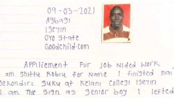 Man from Oyo state causes stir on social media with application letter filled with bad English