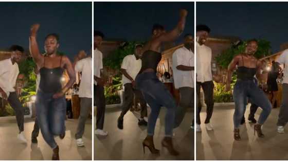 Young lady with shape dances in heels with intense energy, videos leave people salivating and gushing