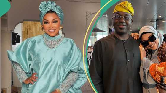 Mercy Aigbe’s second husband Kazim Adeoti teases fans with loved-up photos of themselves