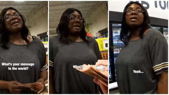 Cute video shows moment white man wowed Igbo lady with N415k cash for being kind to him, many react