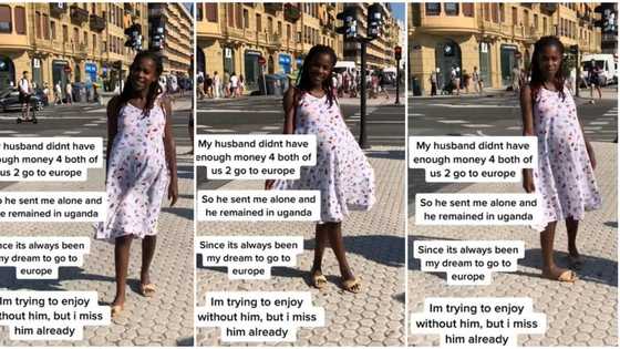 "Work hard and bring him": Husband sends his wife abroad, stays back home, woman shares cute video