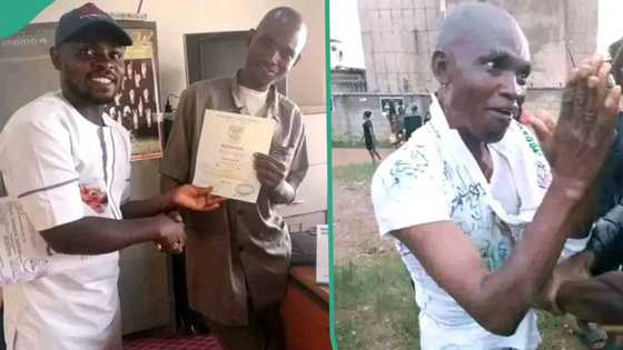 "E no easy": Photos emerge as UNIJOS oldest student who got admission in 2005 finally graduates