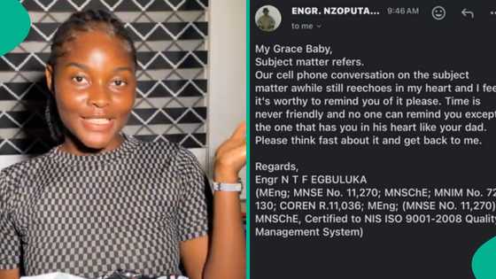 Dad sends touching email to daughter who relocated to Lagos, seeks her return back home