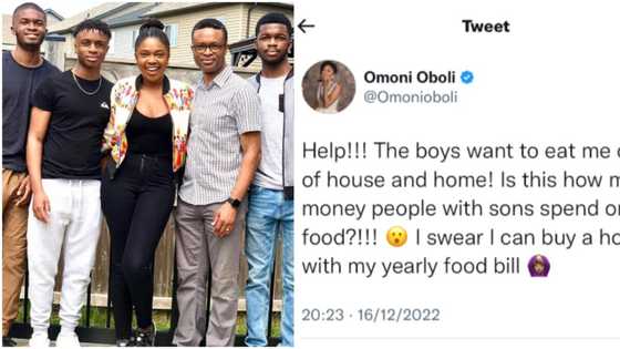“I can buy a house with my yearly food bill”: Actress Omoni Oboli says sons want to eat her out of the house