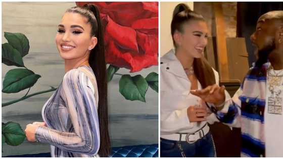 That's my brother: US singer Enisa quickly boxes Davido in family zone as fan suggests they may date