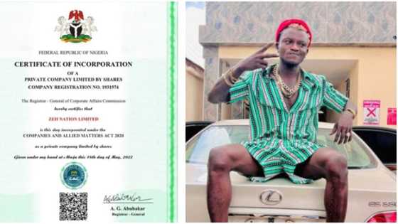 He's not here to play: Fans applaud Portable as he trademarks Zeh Nation, singer shares certificate