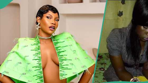 "U kuku wowo before": BBNaija's Tacha joins Esther challenge, shares epic throwback pictures