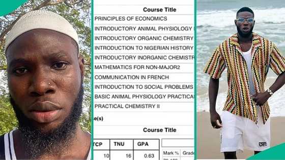 FUNAAB student who 'carried the whole semester' boldly displays bad result, photo goes viral
