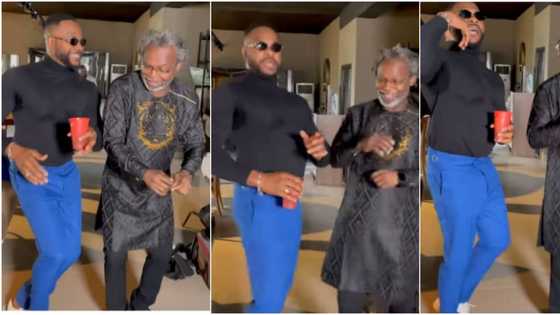 Bolanle Ninalowo and photographer Kelechi Amadiobi show amazing leg work as they compete in cute video