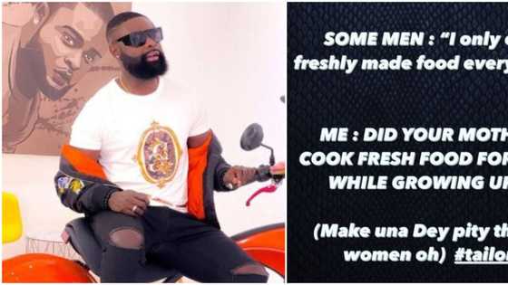 Did your mother give you fresh food while growing up? Yomi Casual asks married men who insist on fresh meals