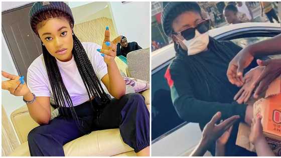 Lockdown: Nollywood actress blasts trolls who dragged her for giving out single sachet of instant noodles