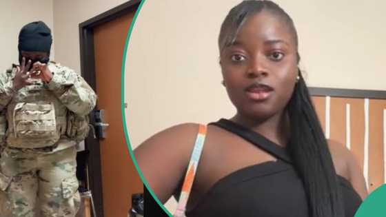 US soldier from Africa wows many as she expresses love for fiancé in her uniform, dances with ring