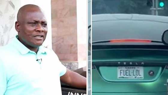 Innoson motors promote its car using Tesla electric car plate number that mocks fuel-powered vehicles