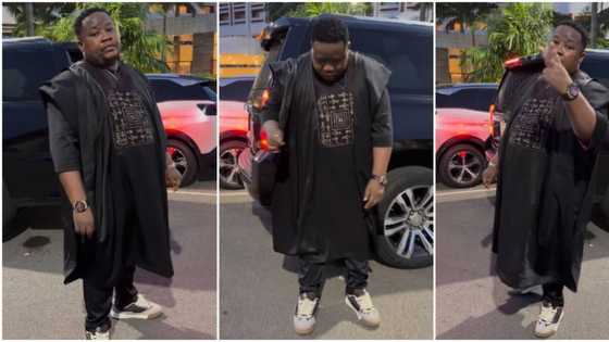 “It doesn’t look it”: Reactions as Cubana Chiefpriest flaunts N1.5m agbada and N1m designer shoes in new video