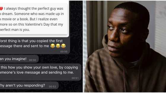 Lady breaks up with boyfriend upon realizing he copied Valentine's Day message he sent her from Google