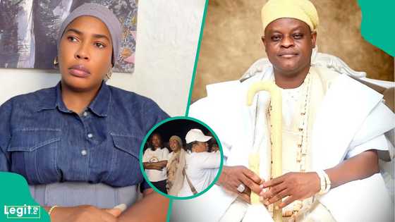 Faithia Williams, other Nollywood stars storm airport as late Ogun monarch's body arrives in Nigeria