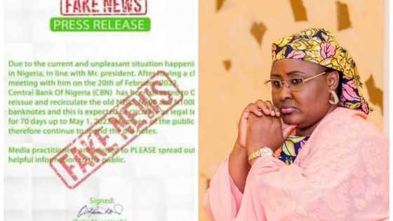 Tsoffin Naira: CBN Ya Karyata Labarin da Aisha Buhari Ta Wallafa a Shafukan Sada Zumunta