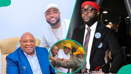 Davido Shows Up for Uncle Adeleke's Campaign, Dances to 'Feel It' on Stage: "Make Psquare Learn"