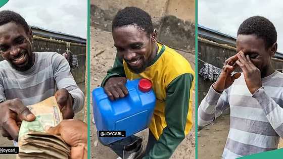 Nigerian man gets 20 litres of fuel and over N300k cash after his video went viral on TikTok