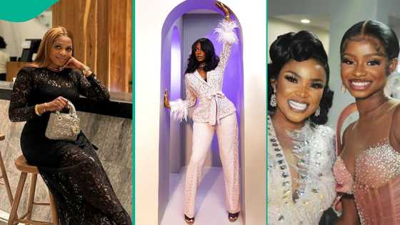 Video as Iyabo Ojo, Priscilla & her sister-in-law attend BBNaija Khloe's birthday party: "Love them"