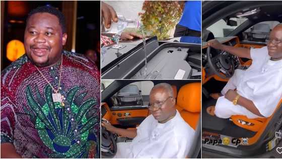 "After God, it's money:" Cubana Chiefpriest's dad blesses son’s new Rolls Royce, sits in it, video trends