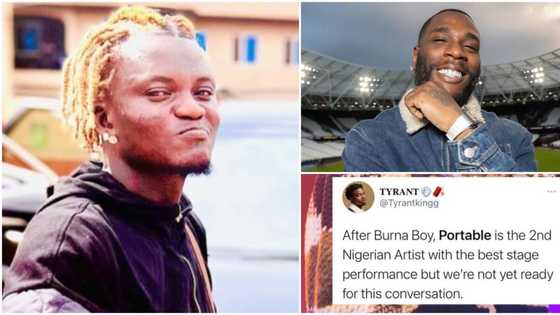 Portable Zazu reacts as his stage performance is rated second best after Burna Boy