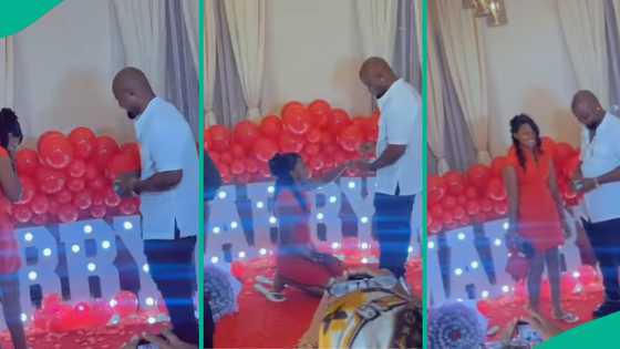Tongues wag as Lady kneels to accept her man’s marriage proposal, video trends