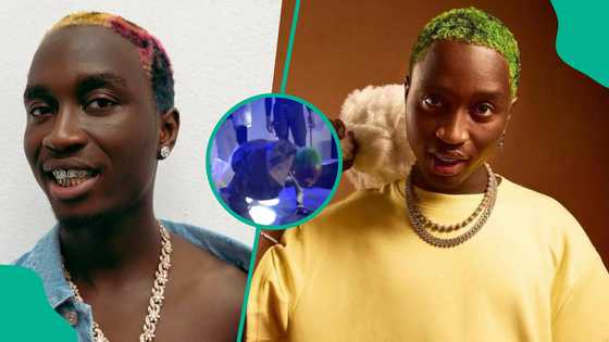 "Burna no go gree": OAU students humble TML Vibez, force him to prostrate before performing, video trends