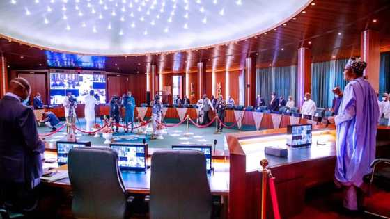 Yanzu-Yanzu: Shugaba Buhari yana jagorantar zaman majalisar zartarwa (Hotuna)