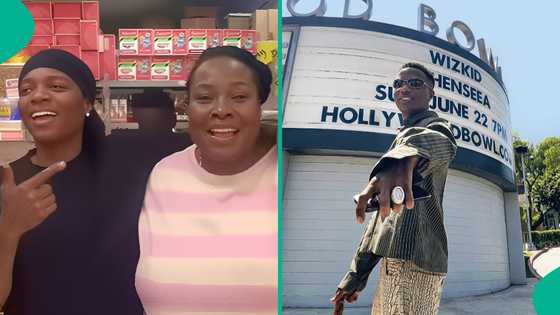 Wizkid seen at UK grocery store, shows love to Nigerian owner, fans say: "E suppose dey museum"