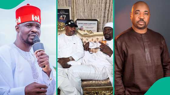 "Say whatever you like": Baba Ijesha, wife CEO Luminee visit MC Oluomo days after visit to Ooni of Ife