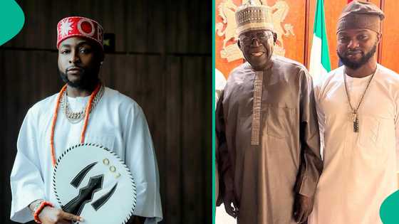 Davido's Ghanaian creative director gets emotional over meeting with Tinubu, shares video