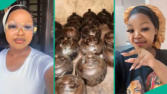 Lady shares video of confusing items found in her late grandfather's secret room, cries out