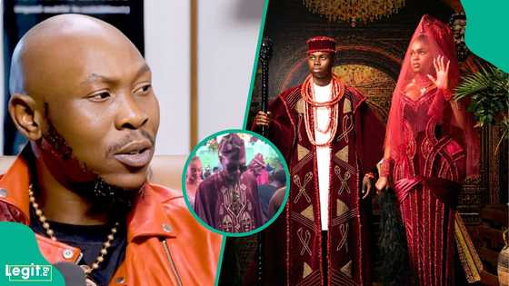 "We are in the wrong place": Seun Kuti angrily walks out of Peller and Jarvis' wedding after MC's comment