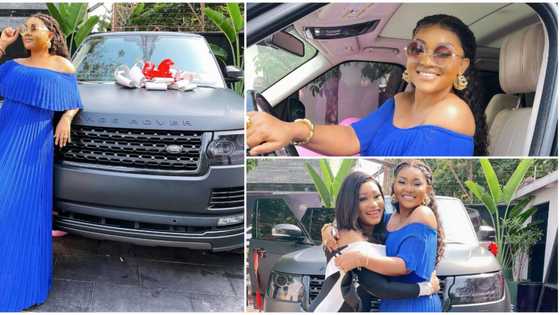 Actress Mercy Aigbe surprised with a brand new Range Rover HSE as birthday gift