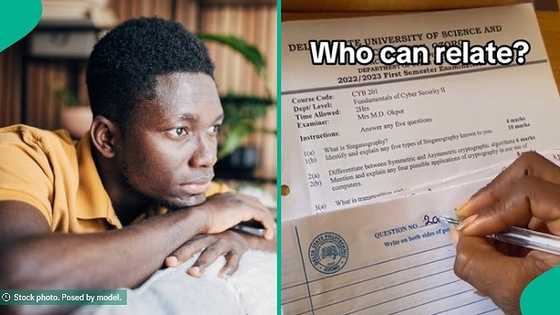 Delta State University's examination questions go viral online, people react to video