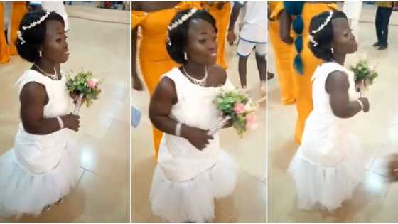 Confident diminutive bride dances inside church during her wedding, cool video goes viral on TikTok