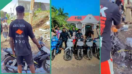 "Nothing is too small": Young man and friends celebrate massively in video as he buys bike