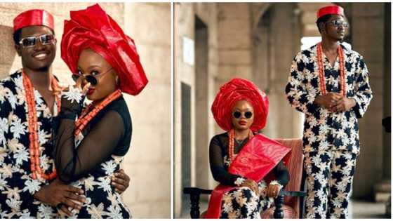 Beautiful couple dons matching vintage style in pre-wedding photos, leaves netizens gushing over with love