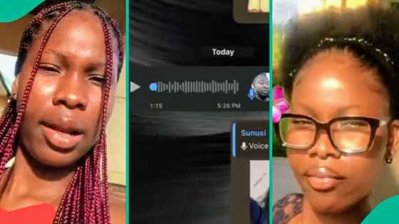 Lady exposes voice note she received from bike man on WhatsApp: "I want you to keep it secret"