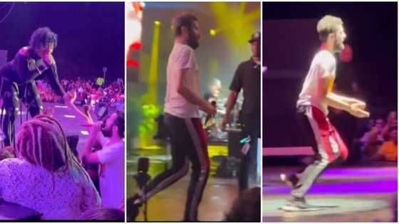 "He killed it": Man with crazy talent climbs stage during concert, whines waist in viral video