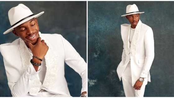 Gentleman in white: BBTitans star Kanaga Jnr wows fan in sleek monochrome look